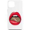 Red Lips Leopard Tongue Retro Fashion St Custodia per iPhone 13 Stampa grafica vintage con labbra rosse e lingua leopardata