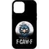 Black Crazy Crow Gothic Moon Halloween A Custodia per iPhone 12 Pro Max F-Caw-F Corvo Nero Uccello Nero Divertente Corvo F-Caw-F
