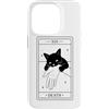 Death Tarot Card Black Cat Witchy Hallow Custodia per iPhone 14 Pro Tarocchi Gatto Nero Morte Stregoneria Lettura dei Tarocchi gotici