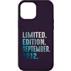 Birthday Gift Limited Edition September Custodia per iPhone 12 Pro Max Edizione Limitata Settembre 2012 Retro Vintage 2012