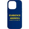 Arizona Cities & Towns Custodia per iPhone 14 Pro Souvenir delle coordinate di Firenze Arizona