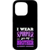 Alzheimer's Awareness Purple Ribbon Appa Custodia per iPhone 15 Pro Indosso il viola per la consapevolezza dell'Alzheimer di mio fratello