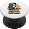 Classroom Caffeine Crew Find Me Where The Waves Forget To Stop esprime la sensazione PopSockets PopGrip Adesivo