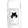 Death Tarot Card Black Cat Witchy Hallow Custodia per iPhone 17 Pro Tarocchi Gatto Nero Morte Stregoneria Lettura dei Tarocchi gotici