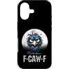 Black Crazy Crow Gothic Moon Halloween A Custodia per iPhone 17 F-Caw-F Corvo Nero Uccello Nero Divertente Corvo F-Caw-F