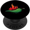 Vestiti per i fan del cibo vegano piccan Pepe Jalapeno piccante/Cibo messicano piccante PopSockets PopGrip Adesivo