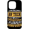 AV Tech Magician Can See Confused Magic Custodia per iPhone 15 Pro Sono un tecnico AV non un mago, ma posso capire perché potresti essere