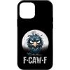 Black Crazy Crow Gothic Moon Halloween A Custodia per iPhone 12 mini F-Caw-F Corvo Nero Uccello Nero Divertente Corvo F-Caw-F