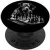Scacchi Giochi e giocattoli Accessori Re Cani Scacchi Giocatore di scacchi gioco d scacchi Scacchi PopSockets PopGrip Adesivo