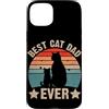 Best Cat Dad Ever Feline Pet Gift Cute F Custodia per iPhone 15 Plus Il miglior papà gatto di sempre