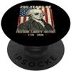 4th of July Patriotic Ideas 250 anni di libertà Libertà Storia John Adams Retro PopSockets PopGrip Adesivo