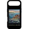 Mackinac Island Travel Art Studio Custodia per iPhone Air Mackinac Island Michigan Grandi Laghi Vintage Retro Art