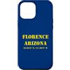 Arizona Cities & Towns Custodia per iPhone 12 Pro Max Souvenir delle coordinate di Firenze Arizona
