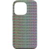 Art Pop Mobile Gallery Custodia per iPhone 13 Pro Astratto Multicolore Orizzontale Stippled Band Design