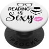 Book Mugs for Book Lovers,Reading is Sex Reading is Sexy Book Themed Bookish Smutty Books Lovers Smut PopSockets PopGrip Adesivo