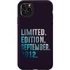 Birthday Gift Limited Edition September Custodia per iPhone 11 Pro Max Edizione Limitata Settembre 2012 Retro Vintage 2012
