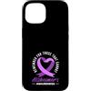Alzheimer's Awareness Purple Ribbon Appa Custodia per iPhone 15 Keep Memories Alive Ribbon Alzheimer Consapevolezza