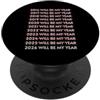 Relatable New Year Motivation 2026 Sarà la mia lista di controllo divertente anno PopSockets PopGrip Adesivo