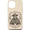 Western Hunting Trails Custodia per iPhone 12 Pro Max Decorazione da esterno con corna di cervo da cowboy