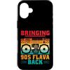 90s Hip Hop Gifts Custodia per iPhone 16 Plus Riportare Flava anni '90 indietro Hip Hop anni '90