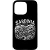 Desert Merch Sardinia Italy Shop Custodia per iPhone 15 Pro Max Stampa xilografia paesaggio Sardegna Italia