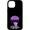 Alzheimer's Awareness Purple Ribbon Appa Custodia per iPhone 15 Ricorda per te La consapevolezza dell'Alzheimer degli elefanti