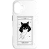 Death Tarot Card Black Cat Witchy Hallow Custodia per iPhone 16 Tarocchi Gatto Nero Morte Stregoneria Lettura dei Tarocchi gotici