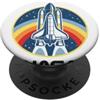 NASA Space Shuttle Rainbow Felpa con cappuccio PopSockets PopGrip Adesivo