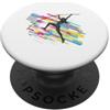 Pole Vault Tshirts, Hoodies, And Gifts Colori retrò per ragazze - Fun Pole Vault PopSockets PopGrip Adesivo