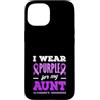 Alzheimer's Awareness Purple Ribbon Appa Custodia per iPhone 15 Indosso il viola per la consapevolezza dell'Alzheimer di mia zia