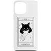 Death Tarot Card Black Cat Witchy Hallow Custodia per iPhone 13 Pro Max Tarocchi Gatto Nero Morte Stregoneria Lettura dei Tarocchi gotici