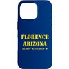Arizona Cities & Towns Custodia per iPhone 16 Pro Souvenir delle coordinate di Firenze Arizona