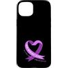 Alzheimer's Awareness Purple Ribbon Appa Custodia per iPhone 15 Plus Keep Memories Alive Nastro Cuore Alzheimer