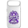 Hope Through Alzheimers Awareness Custodia per iPhone Air Hope Fight Win Memory Support Alzheimer Consapevolezza Viola