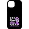 Alzheimer's Awareness Purple Ribbon Appa Custodia per iPhone 15 In questa famiglia nessuno combatte l'Alzheimer da solo