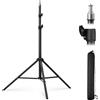 K&F CONCEPT 200cm Estensibile Treppiede Fotografia con 1/4Vite&Custodia | portatile,per foto e video illuminazione, luce stroboscopica, webcam, fotocamere, softbox,TL01