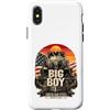 Steam Locomotive Train Railroad Big Boy Custodia per iPhone X/XS Big Boy 4014 - Locomotiva a vapore vintage con treno
