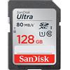 SanDisk Ultra Scheda di Memoria SDXC FFP, Velocità fino a 80 MB/sec, 128 GB, Classe 10