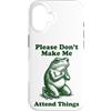 Introverso Ansia Sociale Antisociale Tim Custodia per iPhone 16 Please Don't Make Me Attend Things Pantofolaio