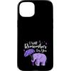 Alzheimer's Awareness Purple Ribbon Appa Custodia per iPhone 15 Plus Remember For You Elefante Nastro Viola Demenza