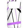 Abstract Line Gifts And Urban Geometry T Custodia per iPhone 17 Pro Fresco Lilla Linee Diagonali Accenti Neri