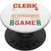 School Office Humor Designs Impiegato è il mio nome Monitoraggio Presenze Design PopSockets PopGrip Adesivo