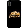 Greyhound Dog Owner Running Custodia per iPhone X/XS Gambe Veloci Lazy Soul Levriero In Esecuzione
