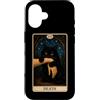 Death Tarot Card Black Cat Witchy Hallow Custodia per iPhone 16 Tarocchi Gatto Nero Morte Gatto Strega Gothic Tarocchi Arte