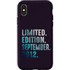 Birthday Gift Limited Edition September Custodia per iPhone X/XS Edizione Limitata Settembre 2012 Retro Vintage 2012