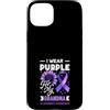 Alzheimer's Awareness Purple Ribbon Appa Custodia per iPhone 15 Plus Indosso il viola per il supporto di mia nonna Alzheimer
