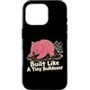 Wombat Burrowing Wildlife Animal Lover Custodia per iPhone 16 Pro Costruito come un piccolo bulldozer Wombat Forza