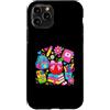 Happy Pencil Club Custodia per iPhone 11 Pro Cute Back to School Apple Zaino Matita Libri Forniture