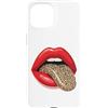 Red Lips Leopard Tongue Retro Animal Fas Custodia per iPhone 15 Stampa grafica vintage con labbra rosse e lingua leopardata