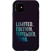 Birthday Gift Limited Edition September Custodia per iPhone 11 Edizione Limitata Settembre 2008 Retro Vintage 2008